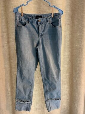 d. jeans Light Blue Cropped Straight-Leg Jeans